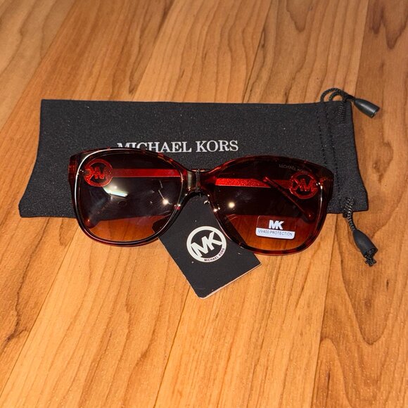 Michael Kors M8818 Women’s Sunglasses 58mm Tortoise Brown MK Logo main image 10